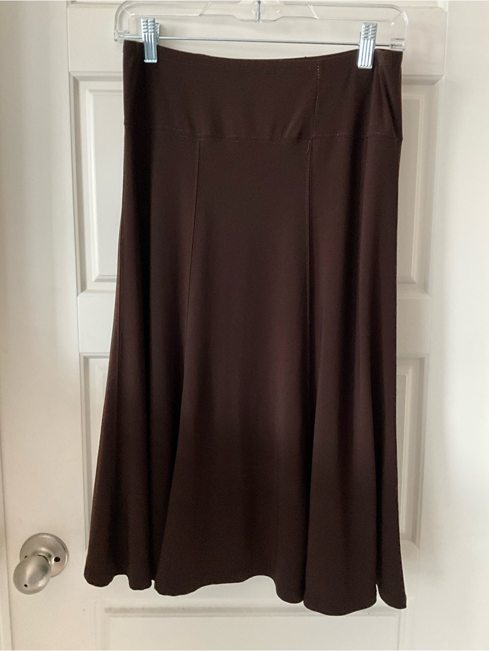 jason maxwell Brown A-Line MIDI Skirt